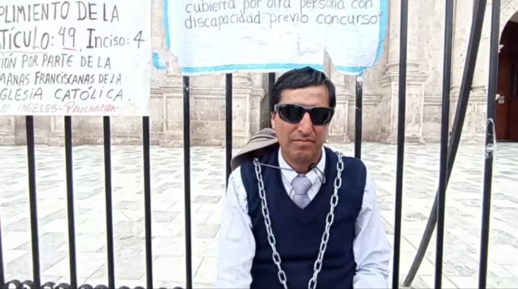 PRONUNCIAMIENTO UNCP rechaza acto de discriminación contra docente invidente en Arequipa y exige cumplimiento de la Ley N.° 29973